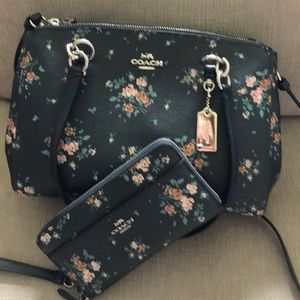 Coach bag with wallet